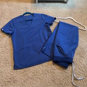 Figs Denim Scrub Set